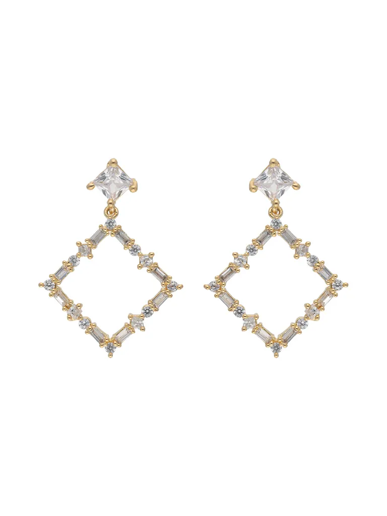 AD / CZ Earrings in Gold finish - AYC847GO
