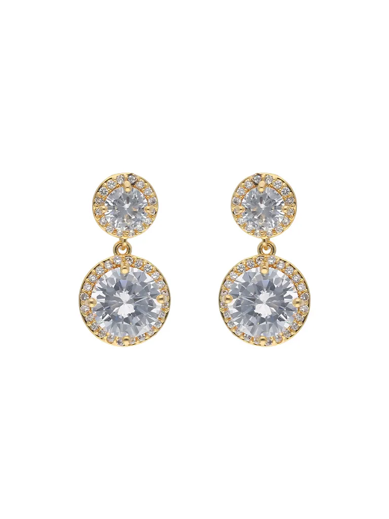 AD / CZ Earrings in Gold finish - AYC783GO