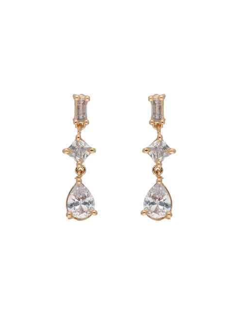 AD / CZ Earrings in Rose Gold finish - AYC846RG
