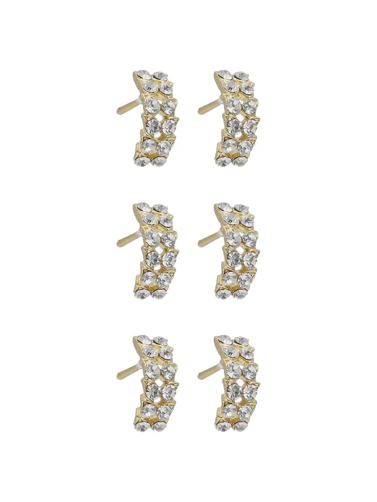 Western Bali type Earrings in Gold finish - ACE987GO