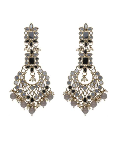 Mirror Earrings in Mehendi finish - JGA21