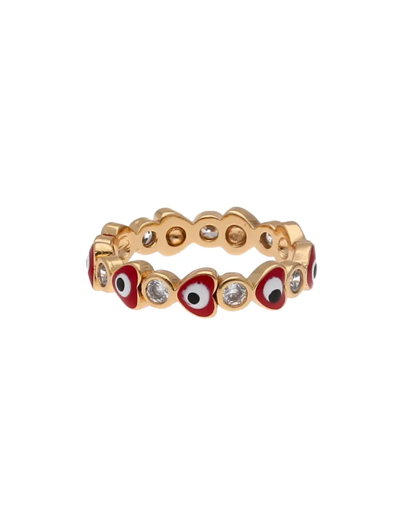 Evil Eye Finger Ring in Gold finish - CNB19026