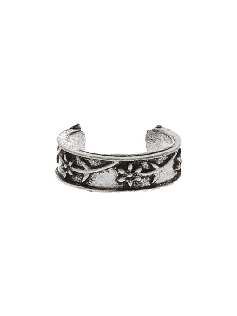 Traditional Toe Ring in Oxidised Silver finish - CNB19050