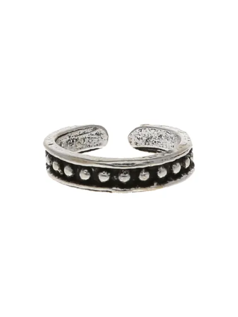 Traditional Toe Ring in Oxidised Silver finish - CNB19051
