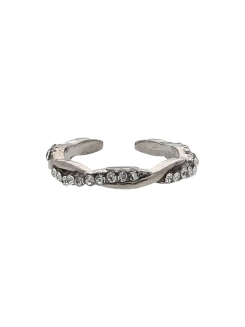 Traditional Toe Ring in Oxidised Silver finish - CNB19058