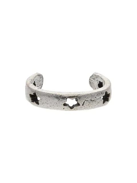 Traditional Toe Ring in Oxidised Silver finish - CNB19061