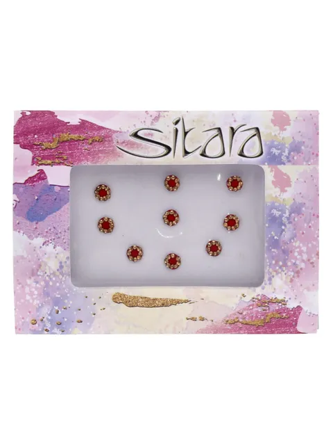 Traditional Bindis in Red color - SUR00028