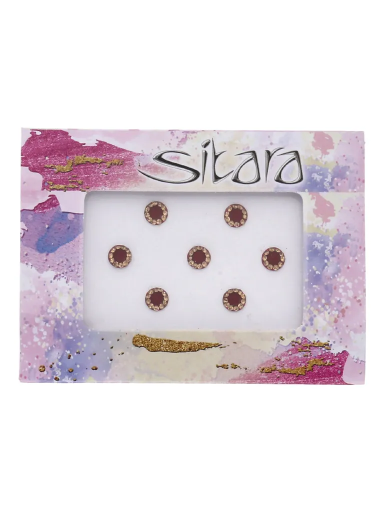 Traditional Bindis in Maroon color - SUR00027
