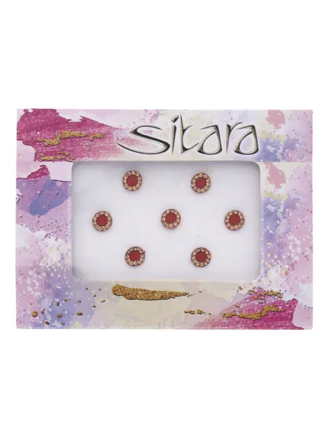 Traditional Bindis in Red color - SUR00029