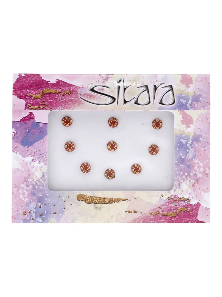 Traditional Bindis in Red color - SUR00038