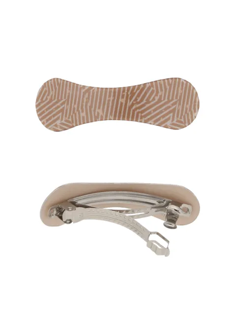 Printed Hair Clip in Assorted color and Rhodium finish - KIN49