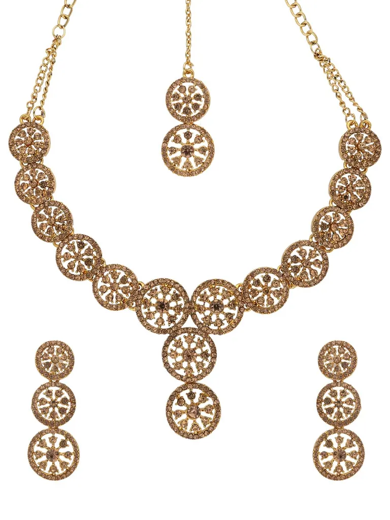 Traditional Necklace Set in Gold finish - SHA1168GO