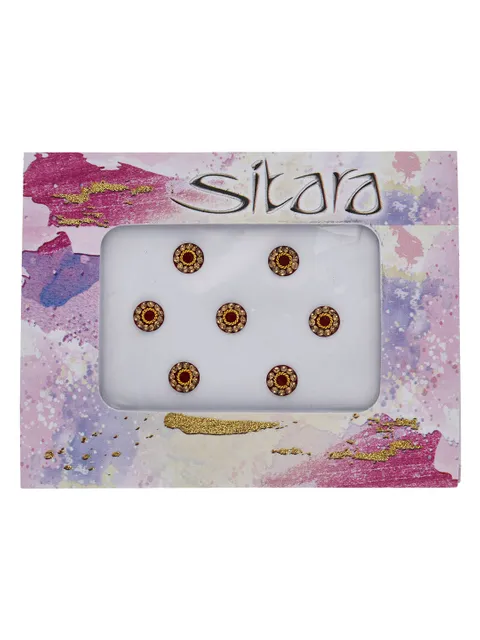 Traditional Bindis in Maroon color - CNB20836