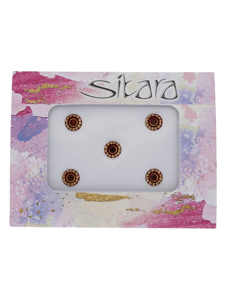 Traditional Bindis in Maroon color - CNB20857