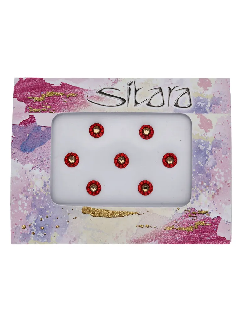 Traditional Bindis in Red color - CNB20859