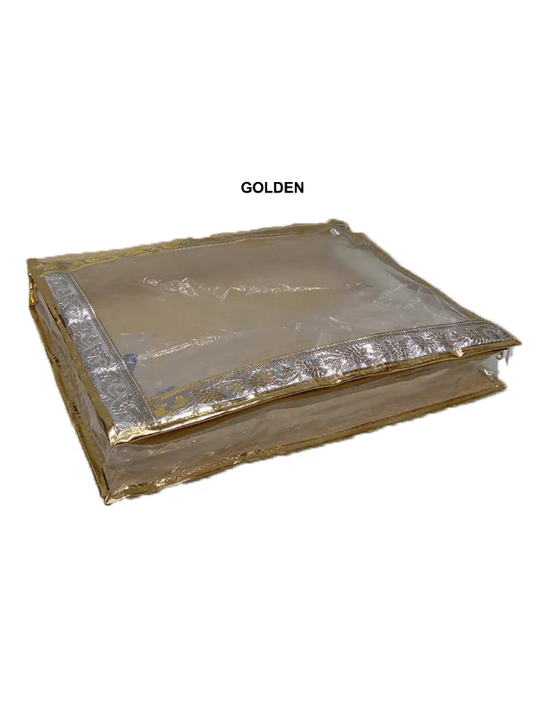 PVC Transparent Saree Cover with Satin Material - SC-116
