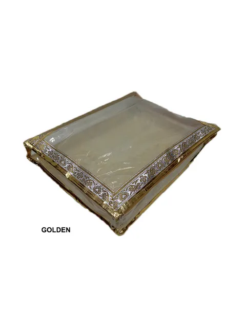 PVC Transparent Saree Cover with Satin Material - SC-129