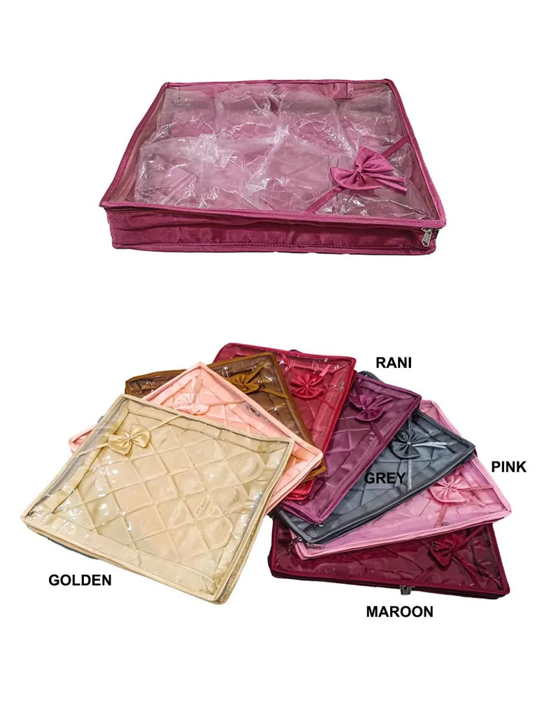PVC Transparent Saree Cover with Satin Material - SC-137