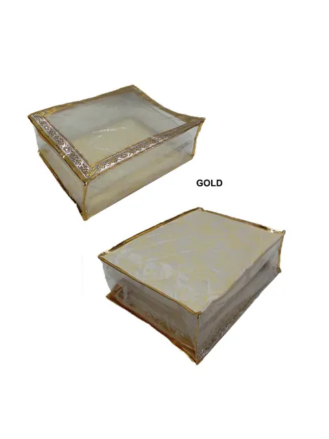 PVC Transparent Saree Cover with Satin Material - SC-233