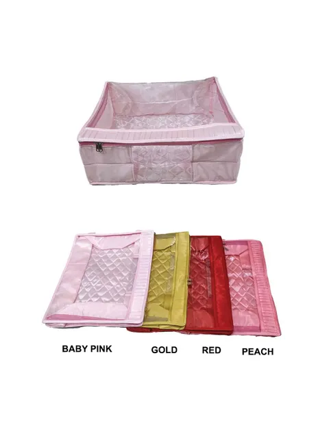 PVC Transparent Saree Cover with Satin Material - SC-255(A)