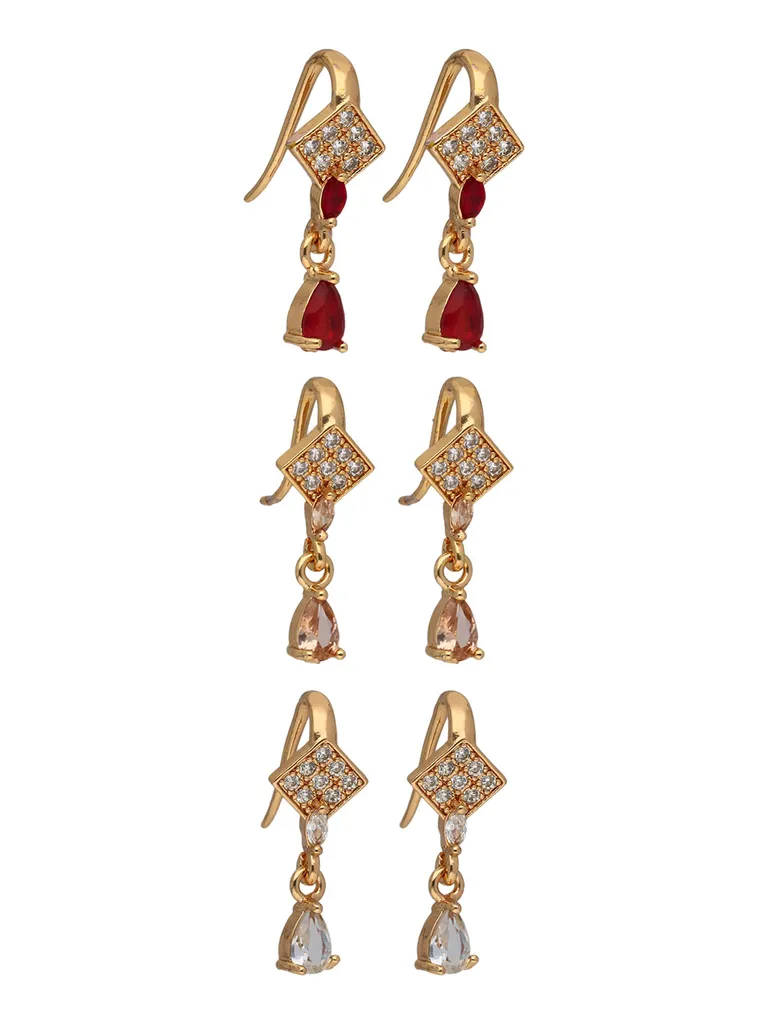 Western Dangler Earrings in Assorted color - CNB20725