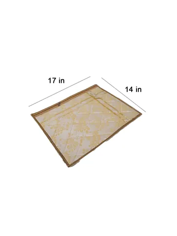 PVC Transparent Single Saree Cover with Satin Material - SC-27