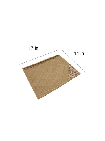 PVC Transparent Single Saree Cover with Satin Material - SC-29