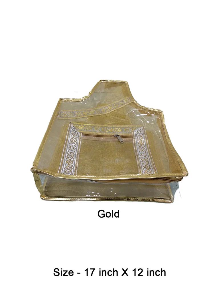 PVC Transparent Blouse Cover with Satin Material - BC-17