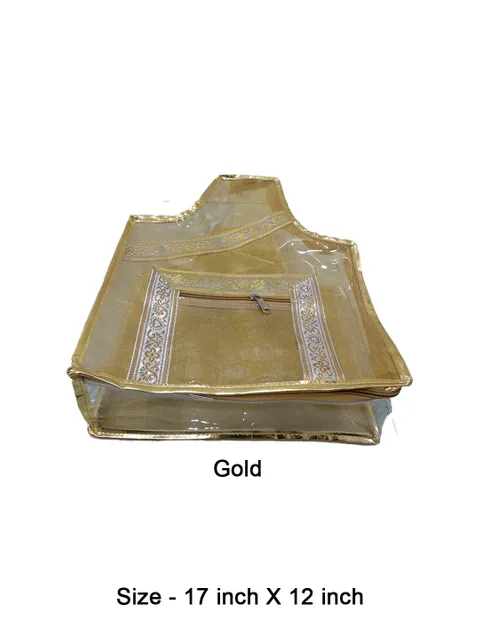 PVC Transparent Blouse Cover with Satin Material - BC-17