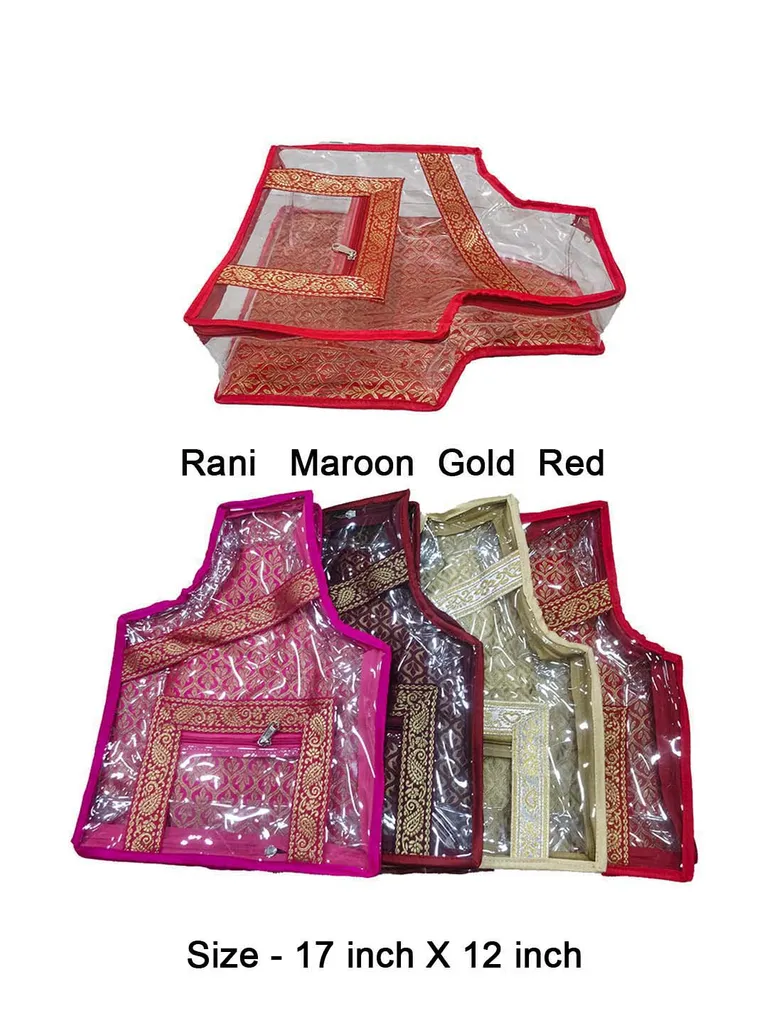 PVC Transparent Blouse Cover with Satin Material - BC-20