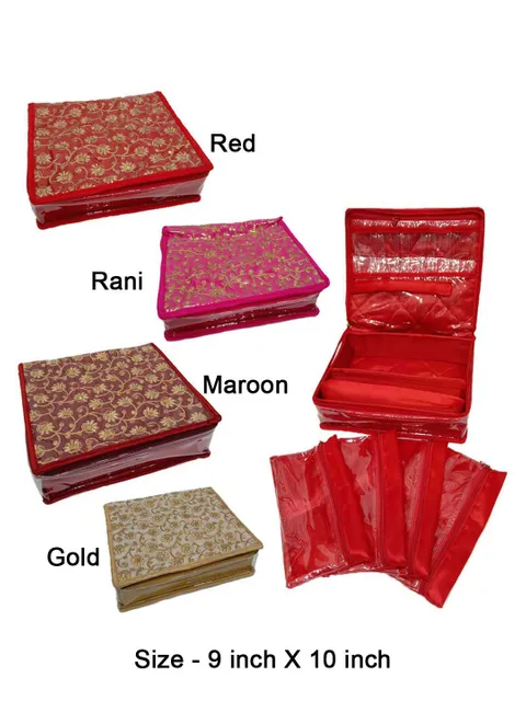 Hard Coating Jewellery Pouch with Satin Material - HJP-7