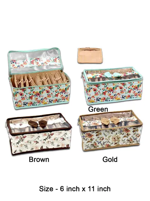 Premium Jewellery Box in Satin Material with Ten Pouch - PJP-70