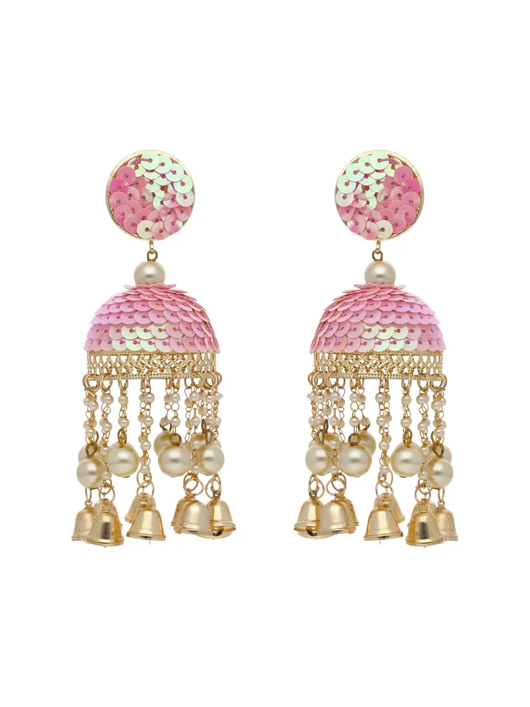 Traditional Jhumka Earrings in Gold finish - CNB21750