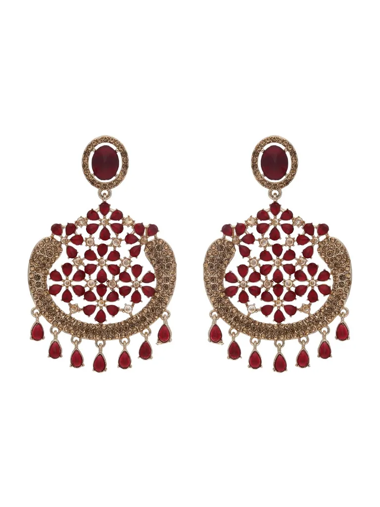 Traditional Chandbali Earrings in Gold finish - PART638