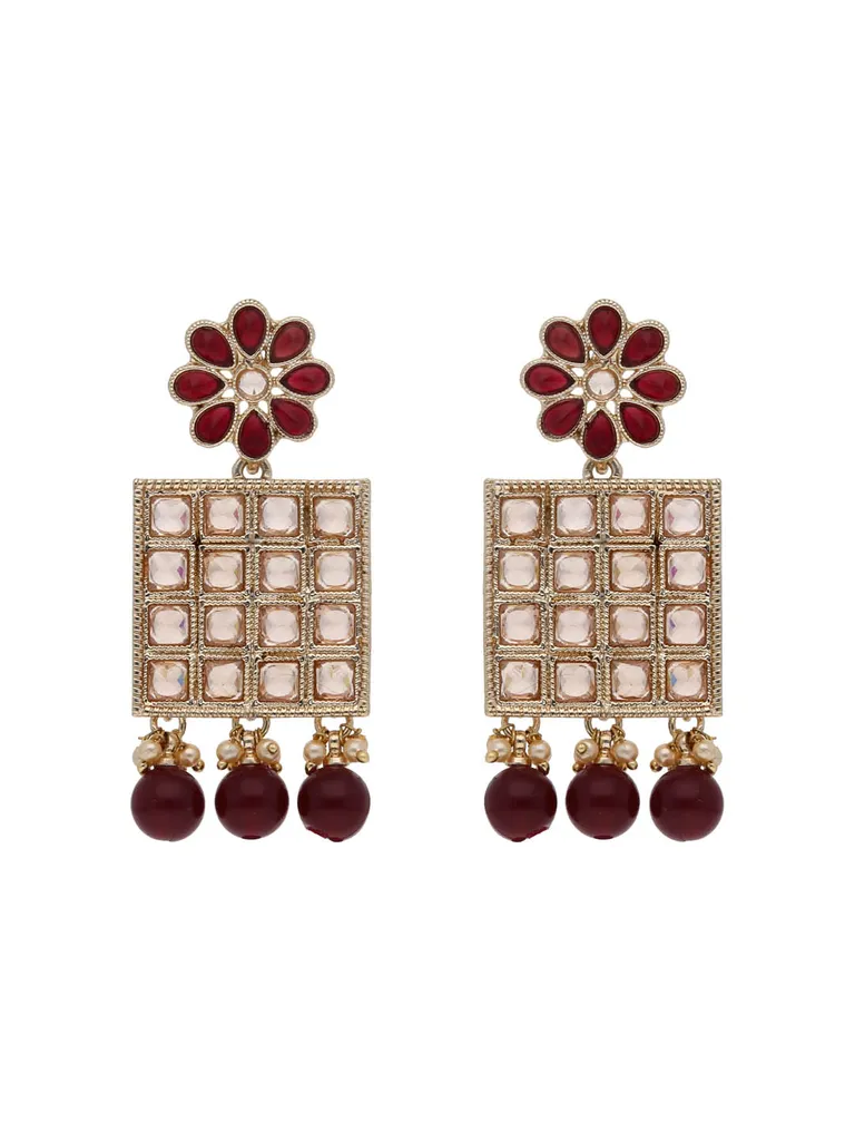 Traditional Dangler Earrings in Rose Gold finish - PART726
