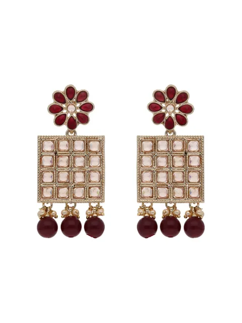 Traditional Dangler Earrings in Rose Gold finish - PART726