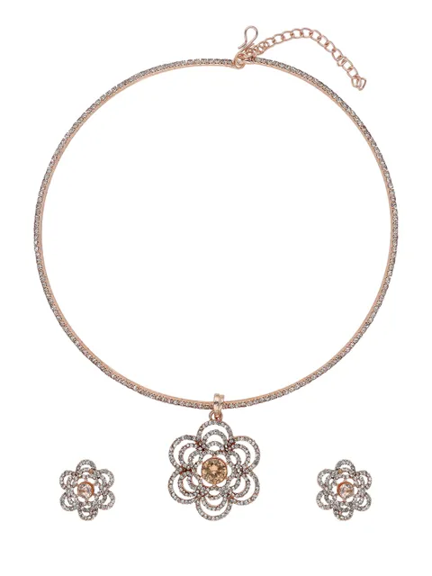 Western Necklace Set in Rose Gold finish - CFP9016