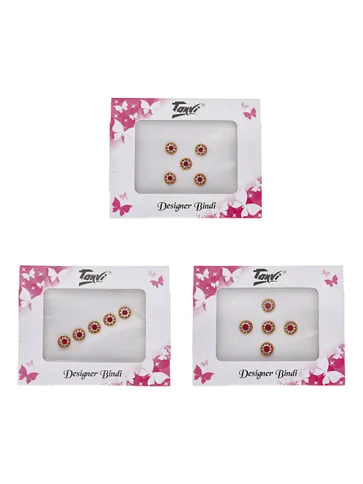 Traditional Bindis in Red color - 667-BRR