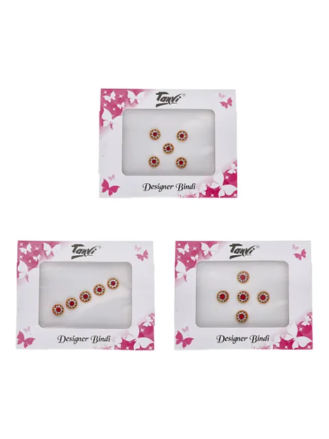 Traditional Bindis in Red color - 667-BRR