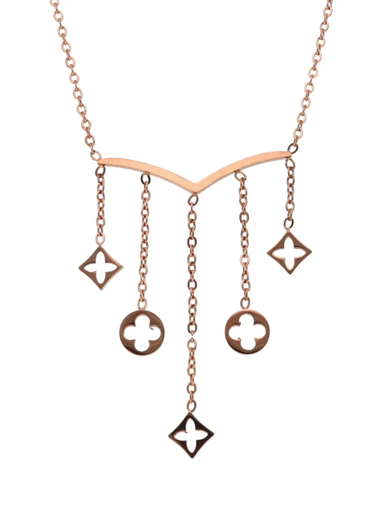 Western Necklace in Rose Gold finish - CNB22551