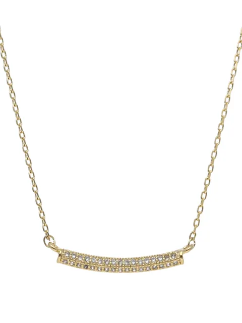 Western Pendant with Chain in Gold finish - CNB22537