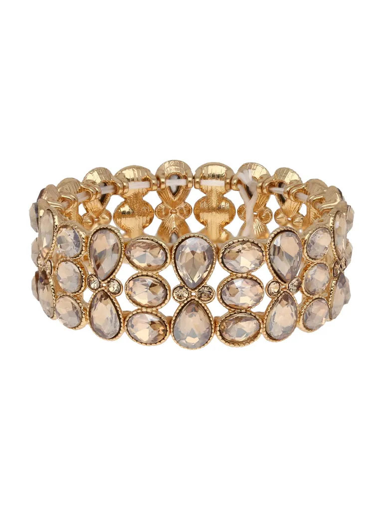 Western Elasticated Bracelet in Gold finish - CNB23764
