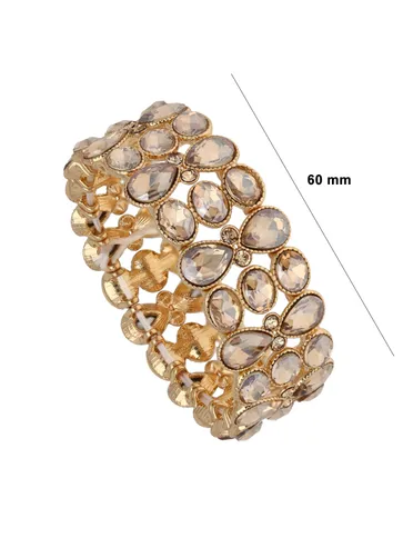 Western Elasticated Bracelet in Gold finish - CNB23764