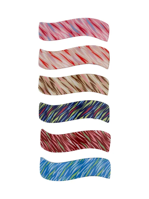 Printed Hair Clip in Assorted color - KIN70