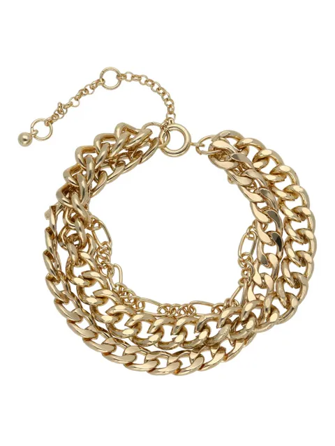 Western Loose / Link Bracelet in Gold finish - CNB23641