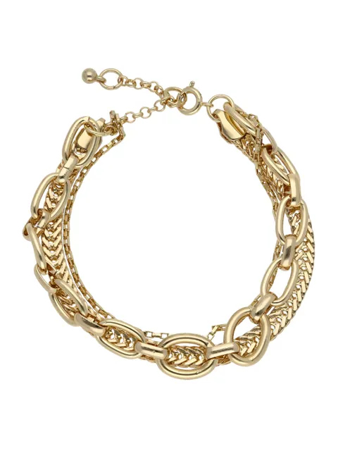 Western Loose / Link Bracelet in Gold finish - CNB23642
