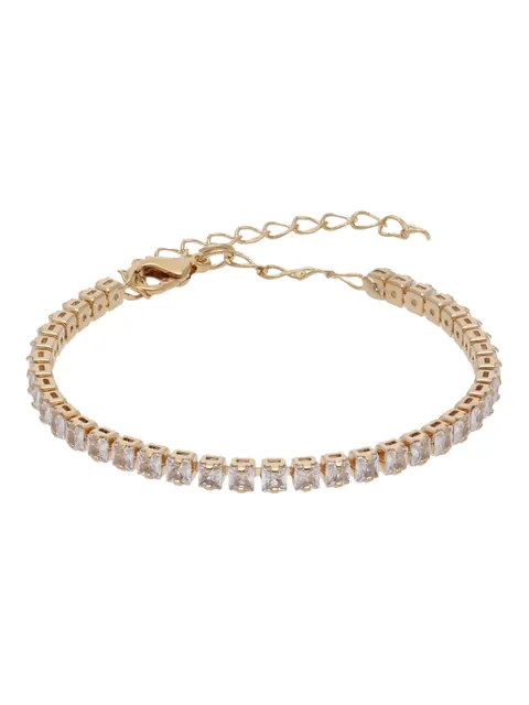 AD / CZ Loose / Link Bracelet in Gold finish - PARY21