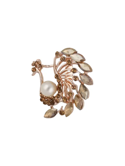 Western Brooch in Rose Gold finish - CNB23813