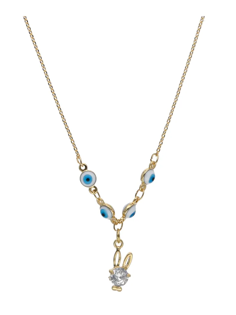 Evil Eye Pendant with Chain in Gold finish - CNB24266