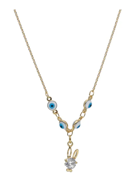 Evil Eye Pendant with Chain in Gold finish - CNB24266